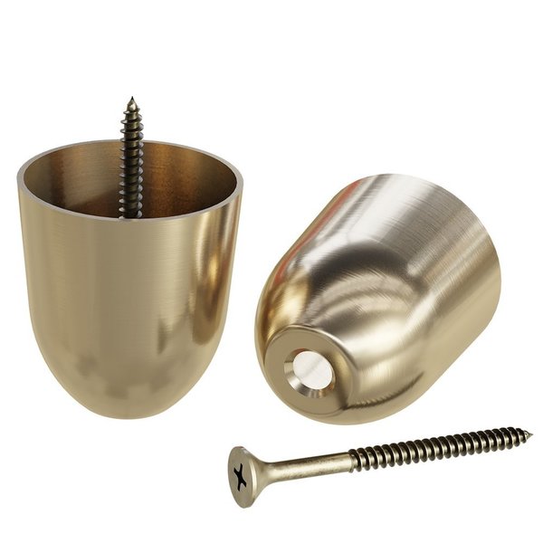 Designs Of Distinction Round Brass Slipper Cup - Medium/Short 01SLPR102PB1